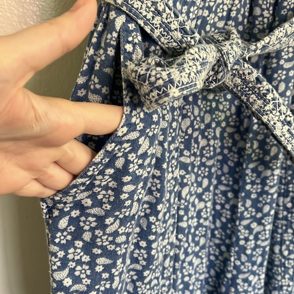 Ulla Johnson Reiko Jumpsuit in Blue Tiny Floral - Picture 10 of 15